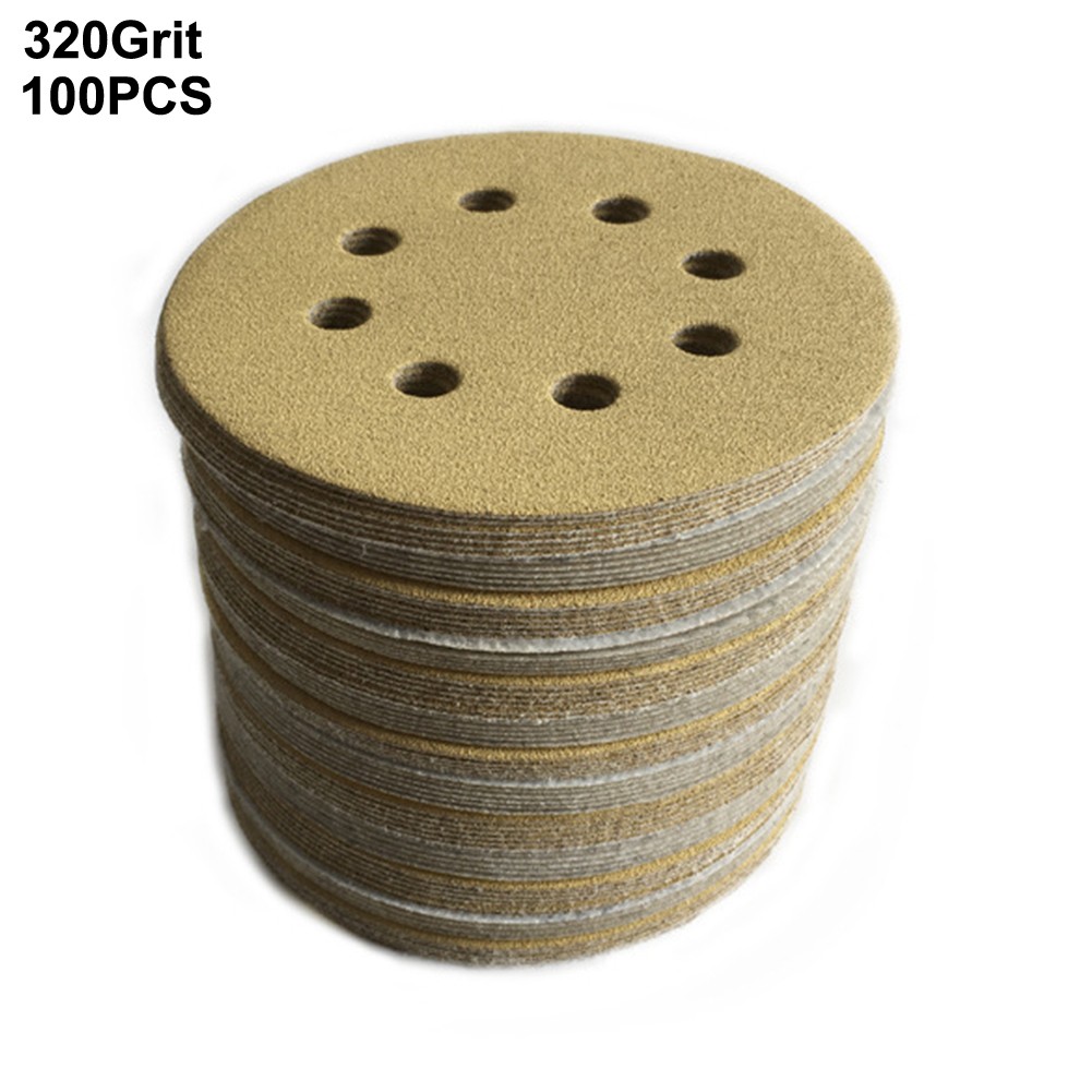 Disques ?? poncer grain jaune pour ponceuse orbitale paquet de 100 ?? 125 mm tai - Photo 33/36