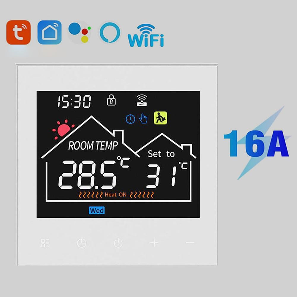 WiFi Enabled Thermostat with HD Display for Enhanced Safety and Energy Savings