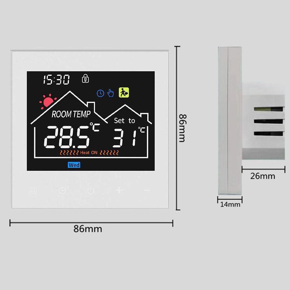 WiFi Enabled Thermostat with HD Display for Enhanced Safety and Energy Savings