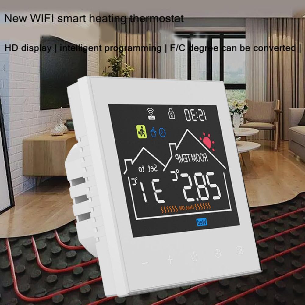 WiFi Enabled Thermostat with HD Display for Enhanced Safety and Energy Savings