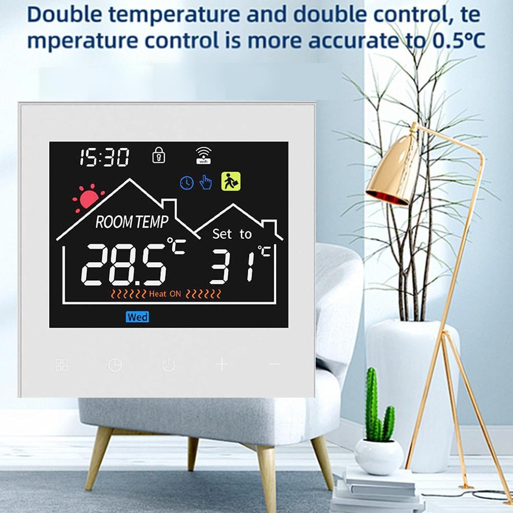 WiFi Enabled Thermostat with HD Display for Enhanced Safety and Energy Savings