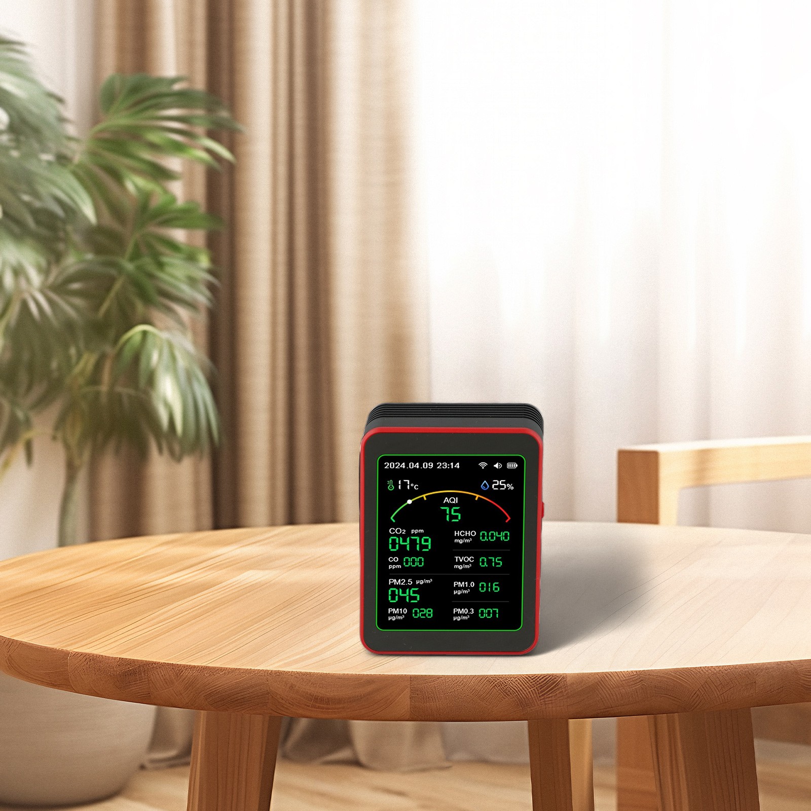 Indoor Air Quality Monitor with Real-time Alerts and Historical Data Access