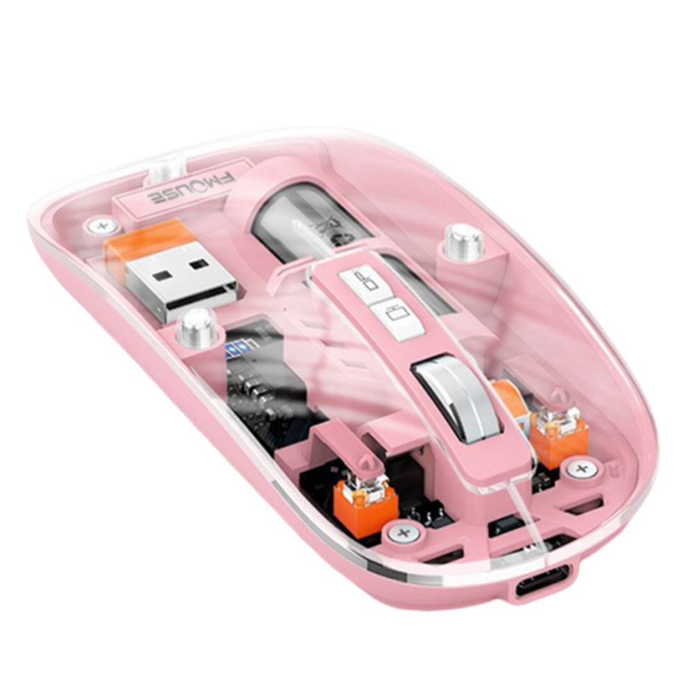 M233 Transparent Mouse with Rechargeable Battery for Easy Connectivity - Picture 14 of 15