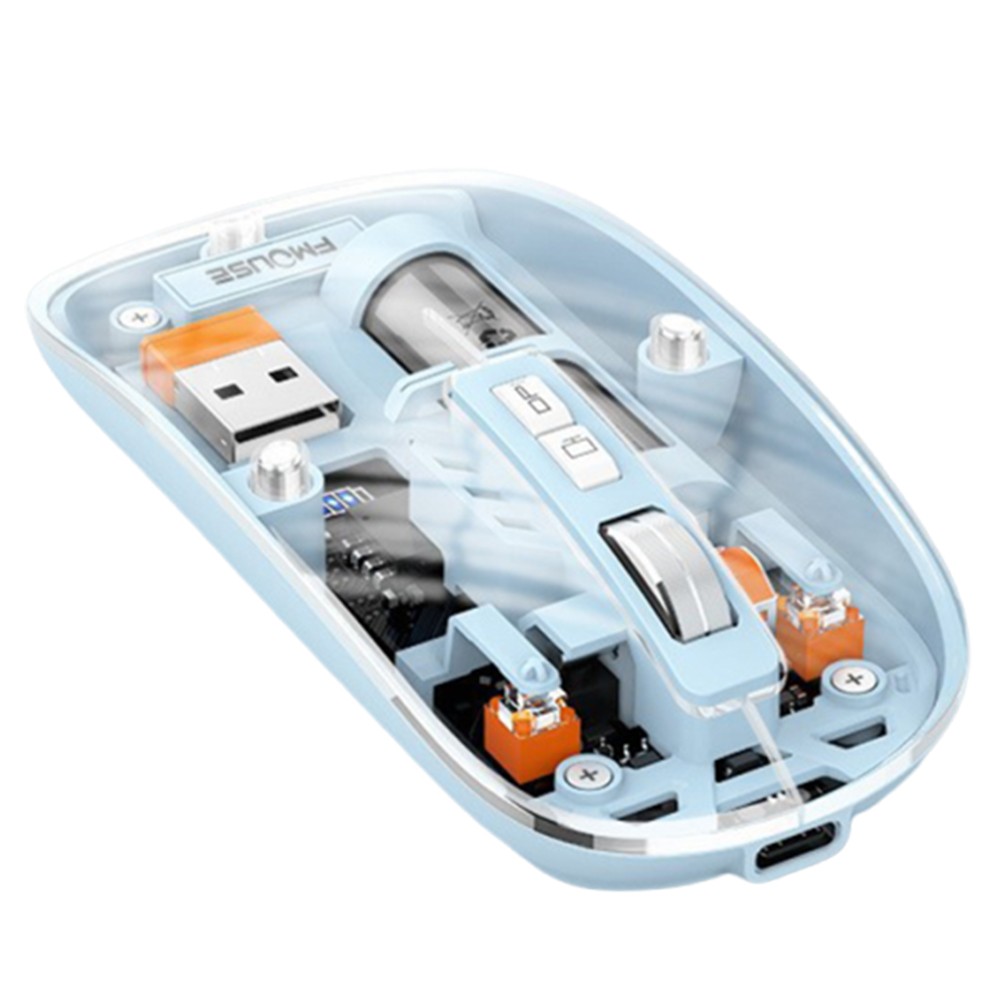 M233 Transparent Mouse with Rechargeable Battery for Easy Connectivity - Picture 6 of 15