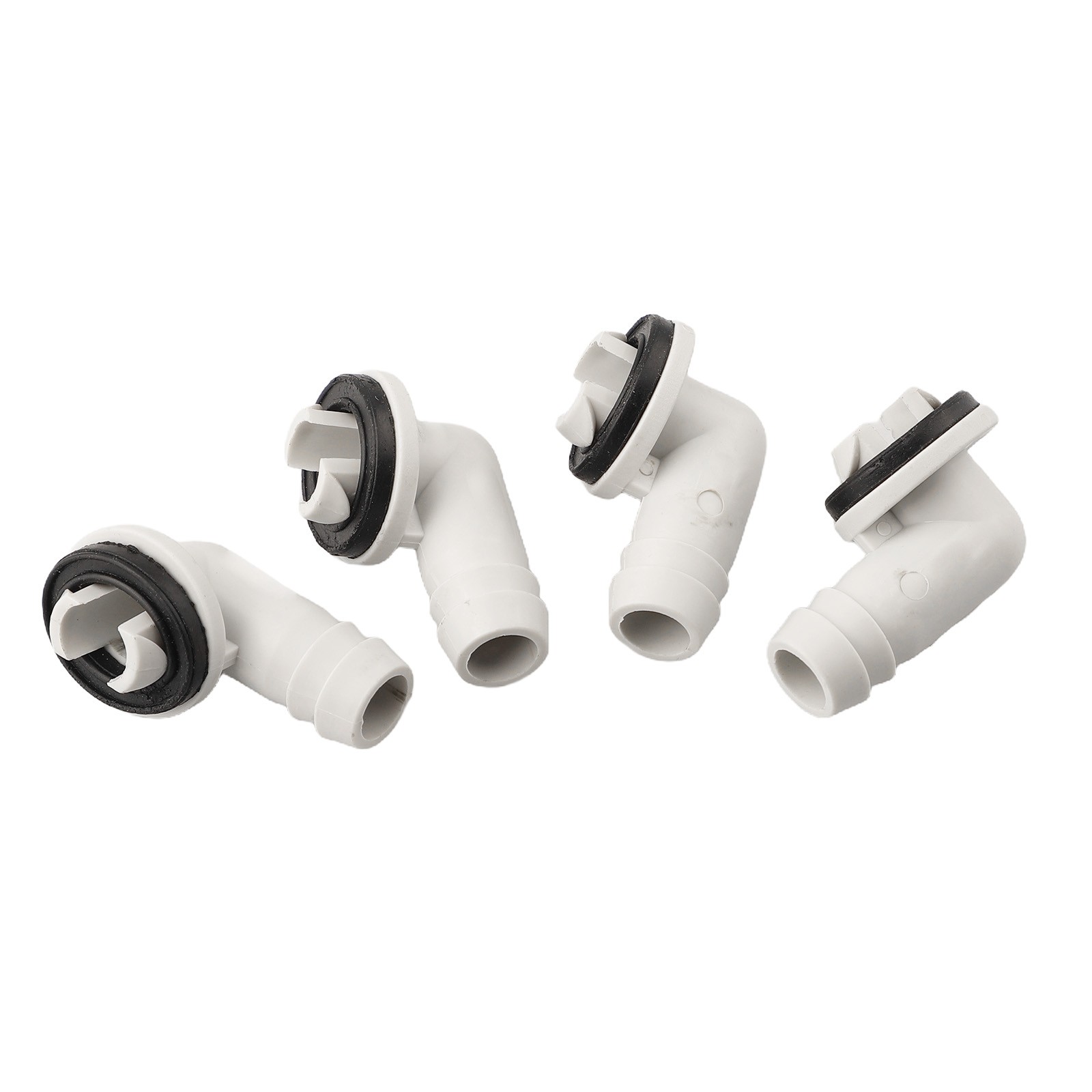 Plastic Air Conditioner AC Drain Hose Connector Elbow Fitting & Rubber Ring Kit - Picture 40 of 41
