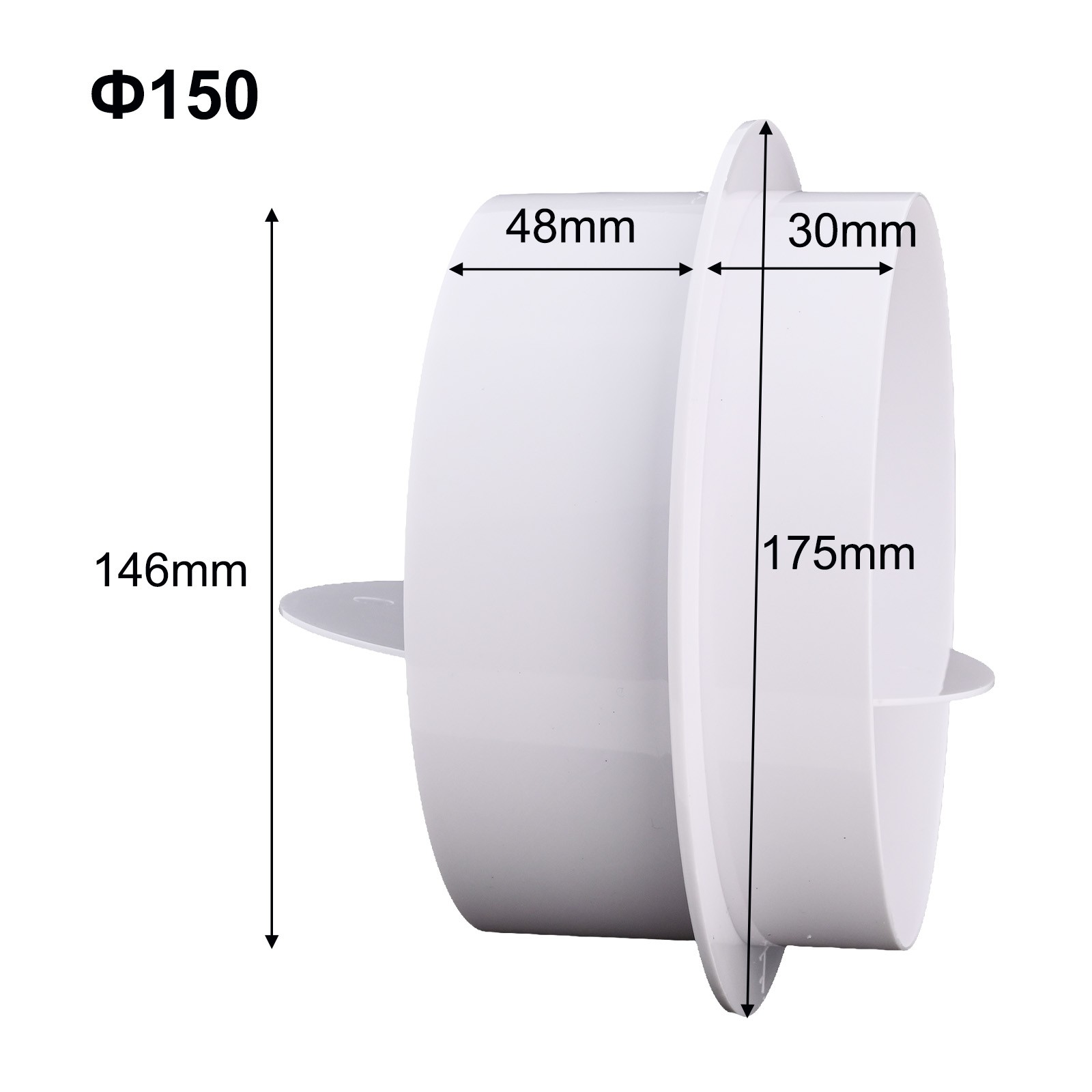 Round Pipe Backdraft Damper Enhance Ventilation with PVC Fan Check Valve - Picture 45 of 55