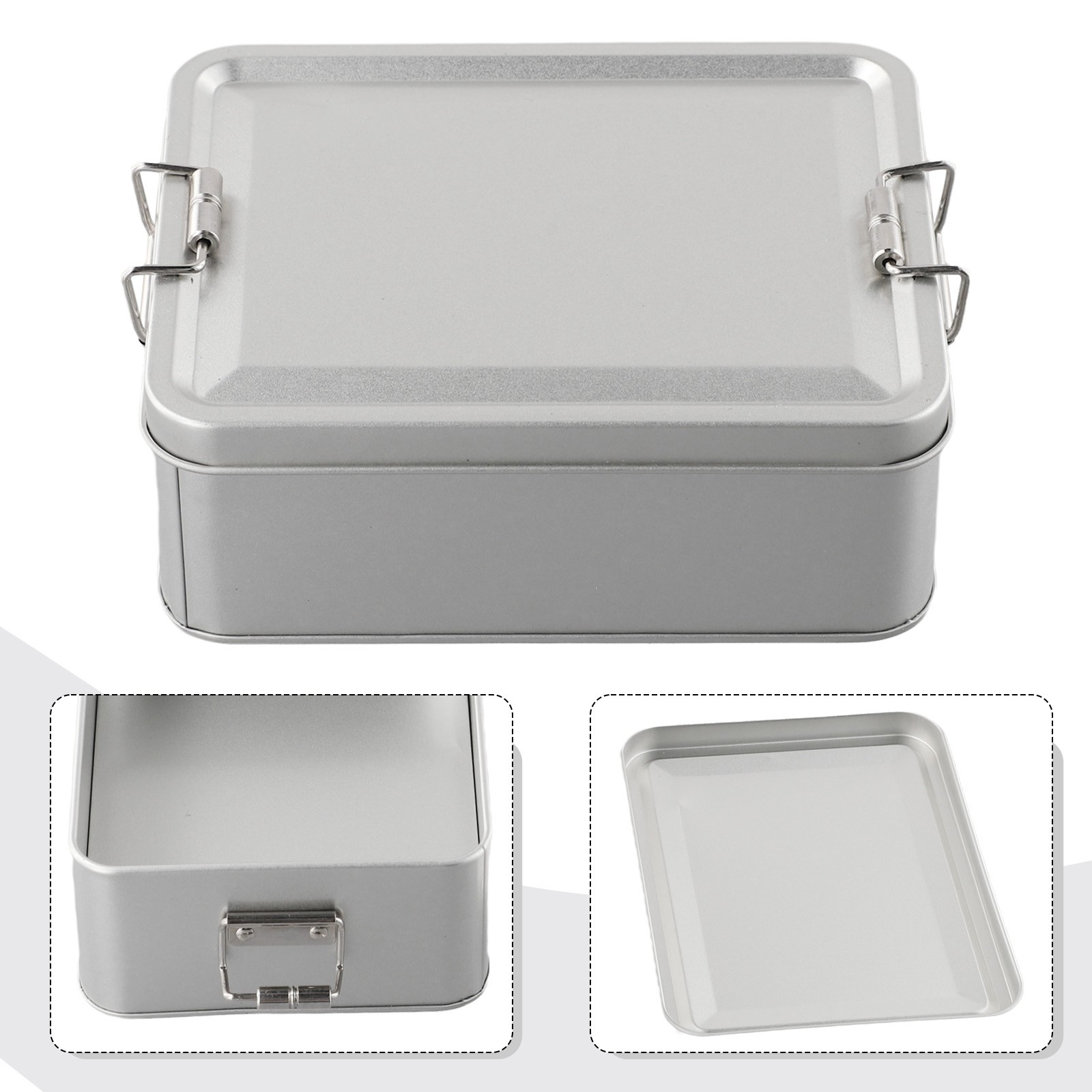 Einfache Aufbewahrung Weißblech Box Teebehälter Metall Vorratsdosen Flexibles - Bild 27 von 48