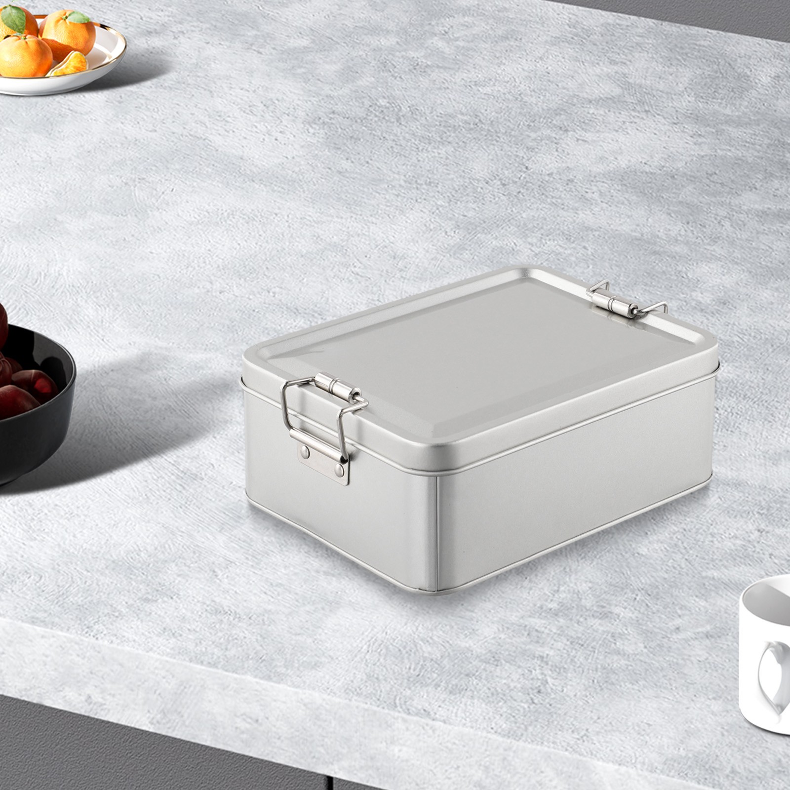 Einfache Aufbewahrung Weißblech Box Teebehälter Metall Vorratsdosen Flexibles - Bild 25 von 48