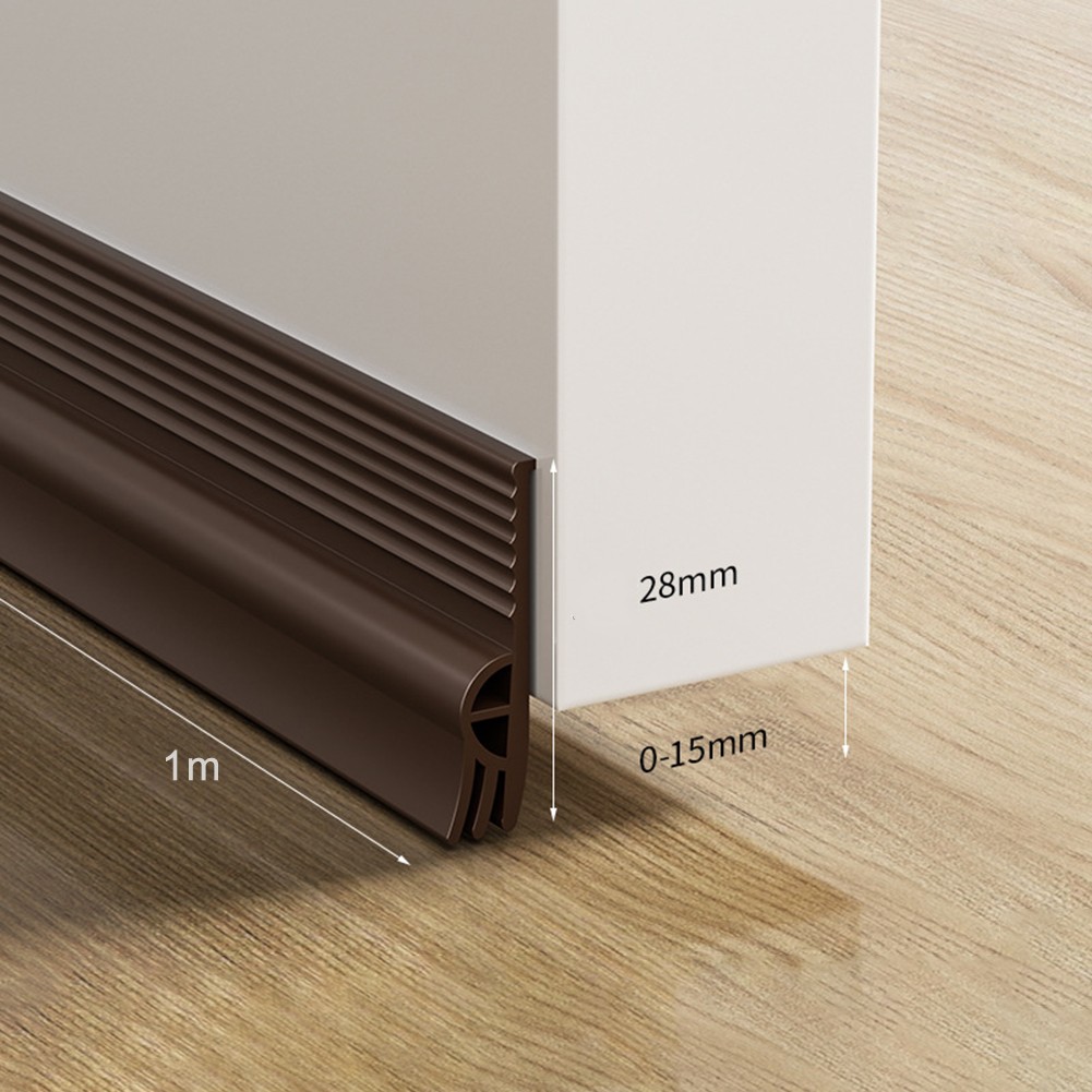 100cm Türnaht Dichtleiste für Lärm Luft Leckage Schutz TPE Design - Picture 14 of 19