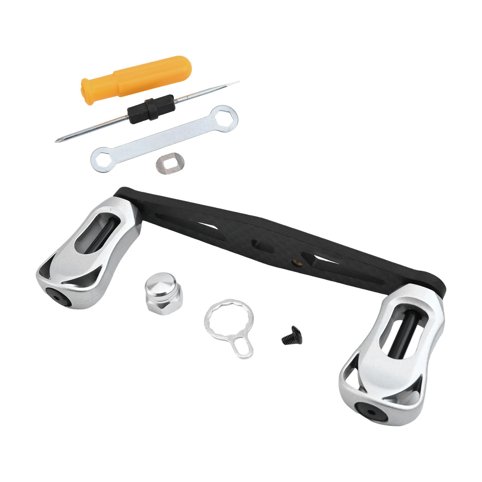 Manico a bilanciere leggero 16 g per mulinelli baitcasting design fibra di carbonio - Foto 59 di 73