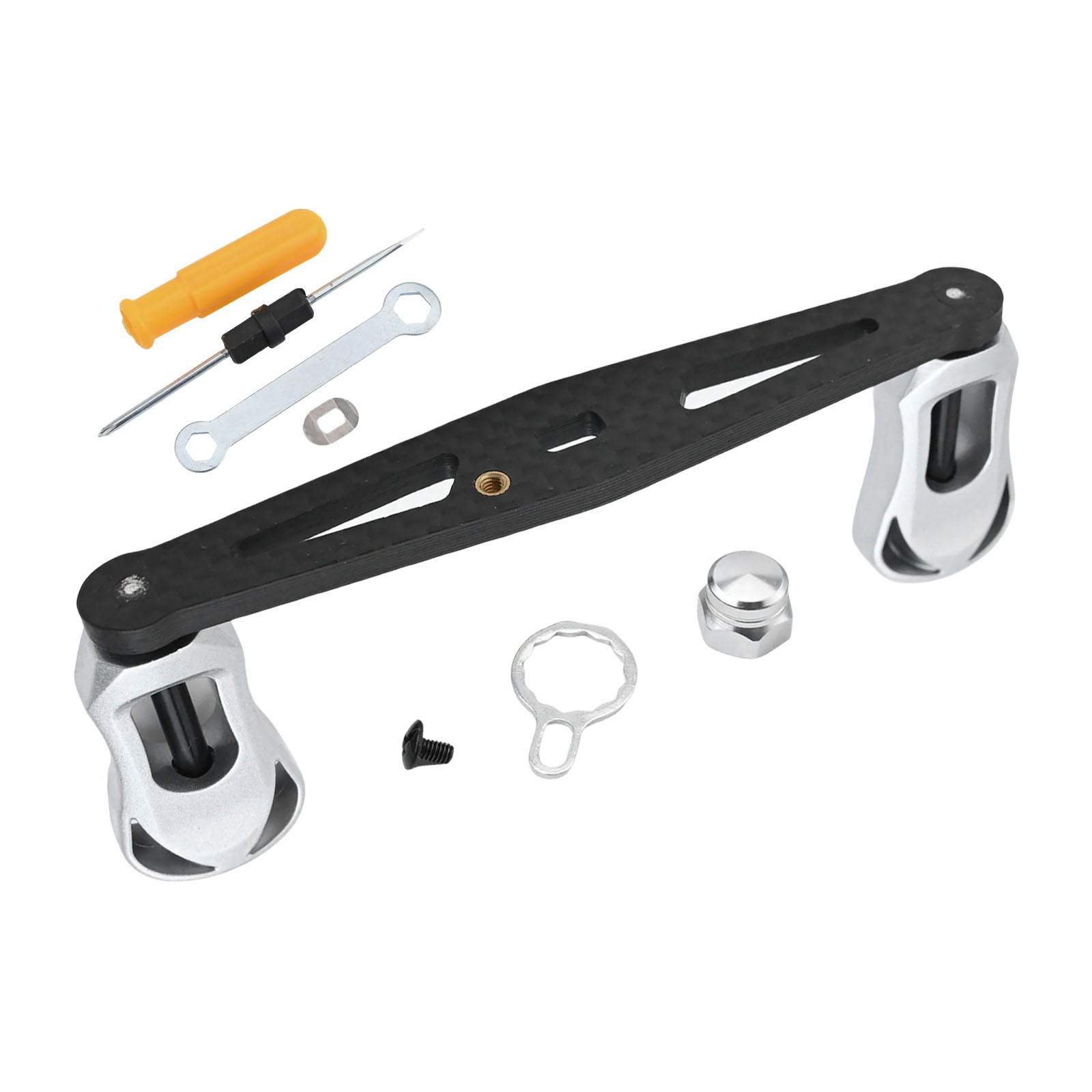 Manico a bilanciere leggero 16 g per mulinelli baitcasting design fibra di carbonio - Foto 58 di 73