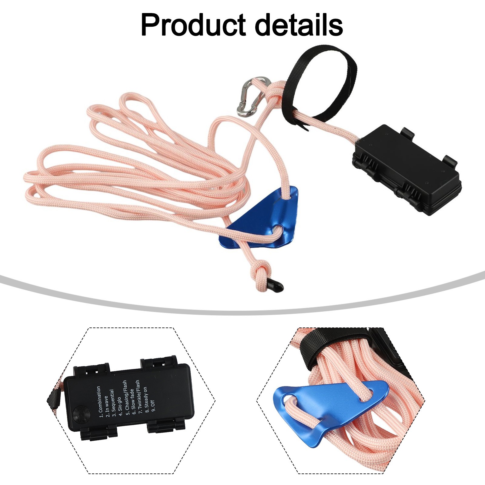 LED Outdoor Rope Light 300cm Length Use with officiel 8 Switch Modes for Safety