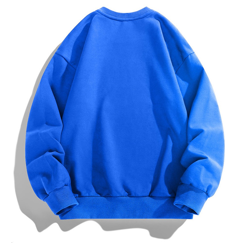 Simplistic Charm Mens Solid Color Sweater Long Sleeve Top for Daily acheter Use