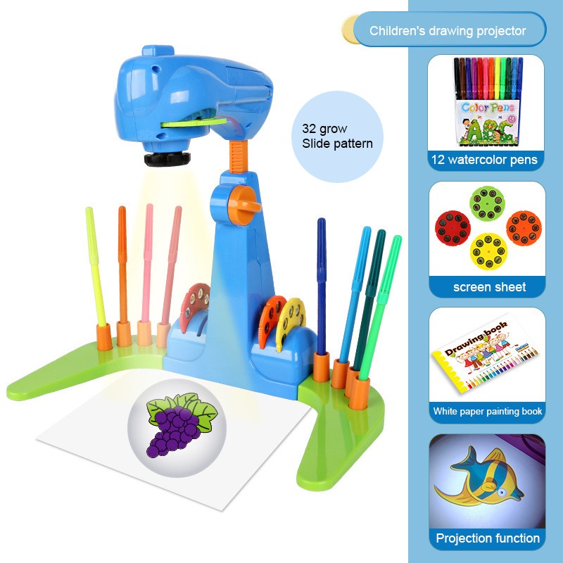 Artistic Adventures Await Children's Drawing Projector With Accessories
