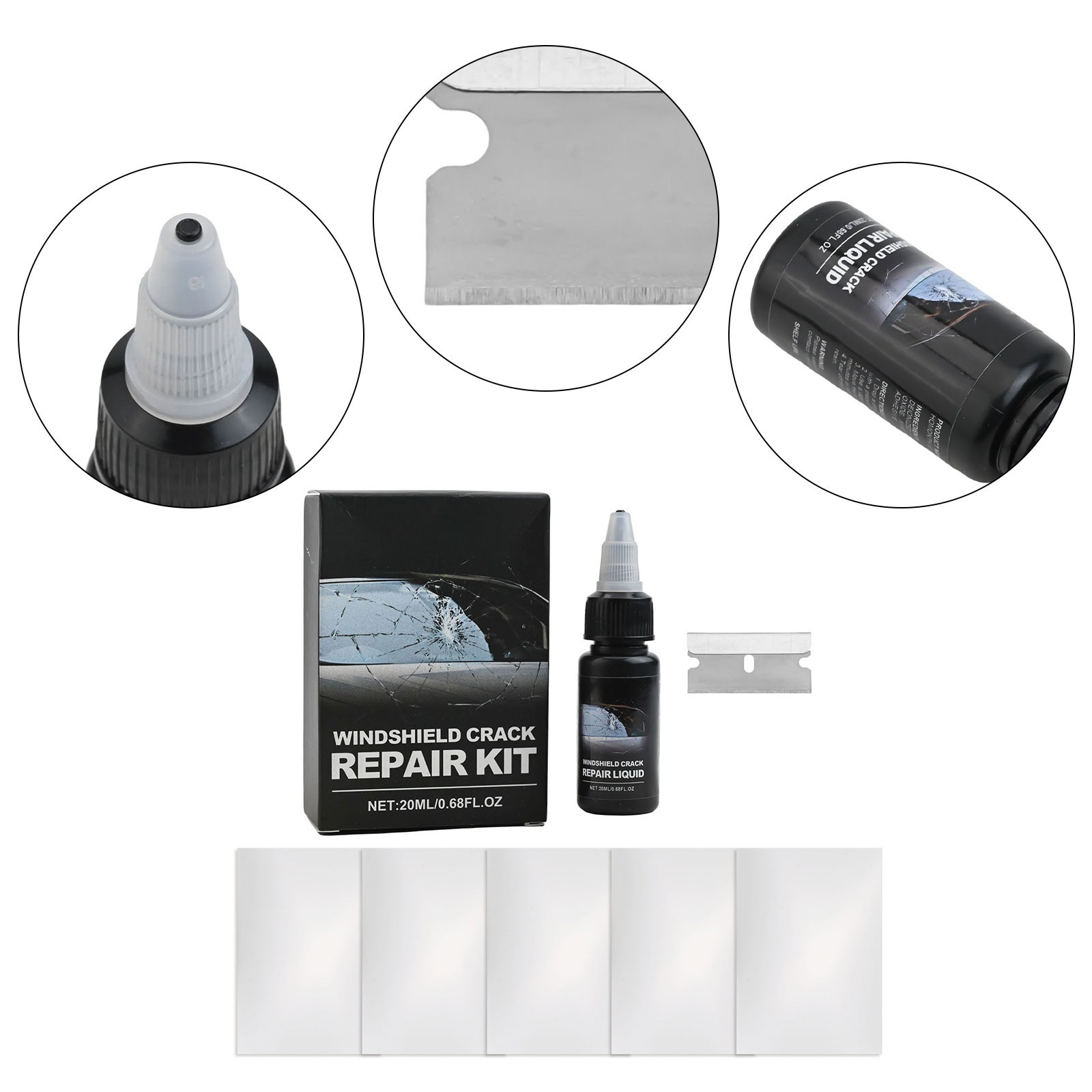 Innovative Windshield Crack Repair Solution with Comprehensive Features
