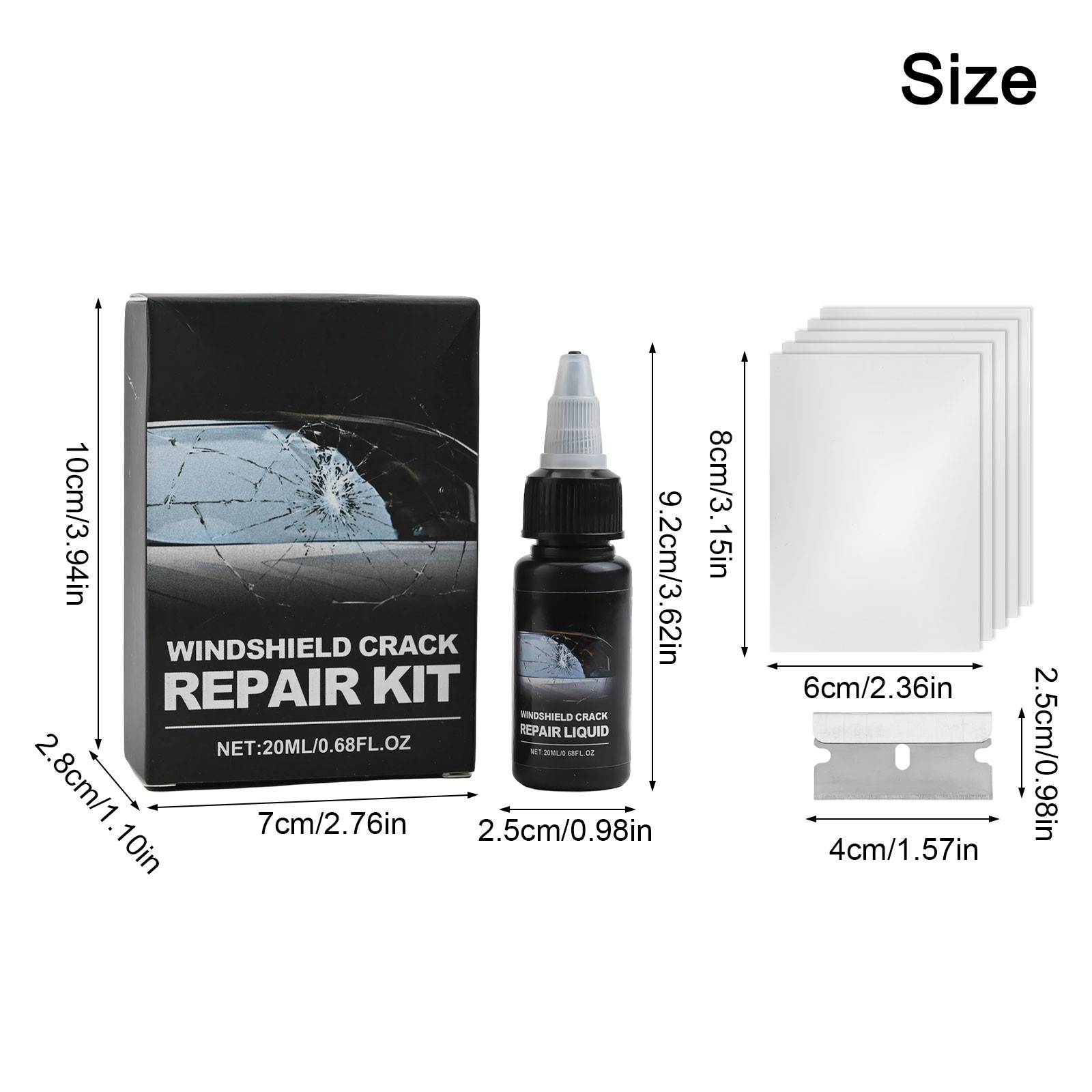 Innovative Windshield Crack Repair Solution with Comprehensive Features