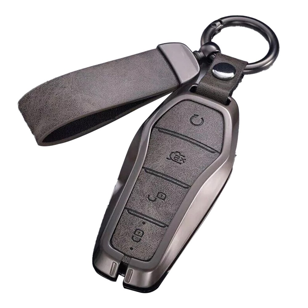 Sophisticated Design Zinc Alloy And Leather Car Key Cover for BYD For Tang - Picture 14 of 17