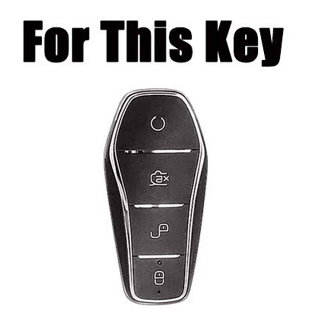 Sophisticated Design Zinc Alloy And Leather Car Key Cover for BYD For Tang - Picture 10 of 17