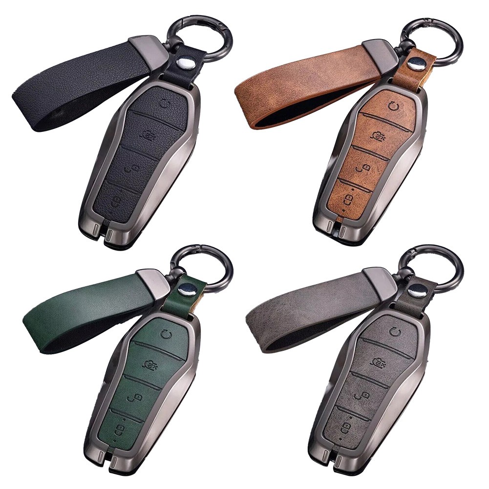 Sophisticated Design Zinc Alloy And Leather Car Key Cover for BYD For Tang - Picture 16 of 17