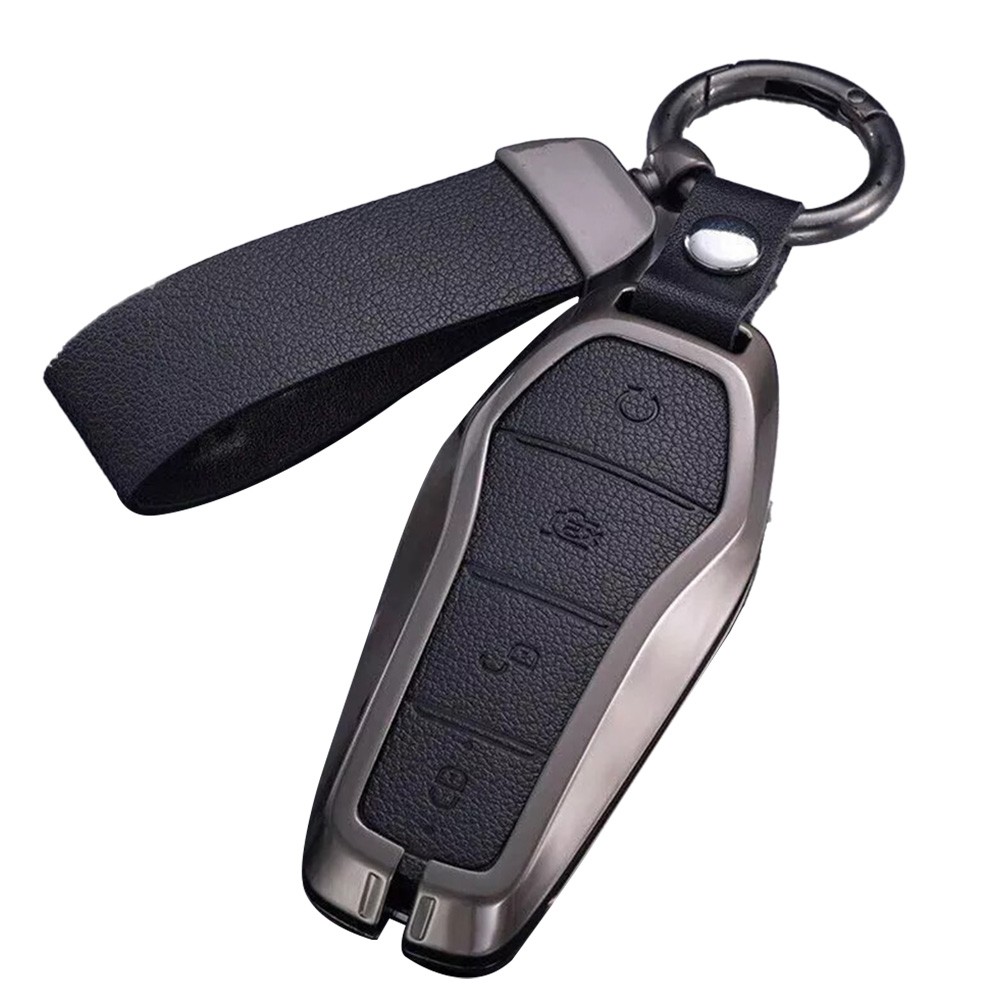 Sophisticated Design Zinc Alloy And Leather Car Key Cover for BYD For Tang - Picture 9 of 17