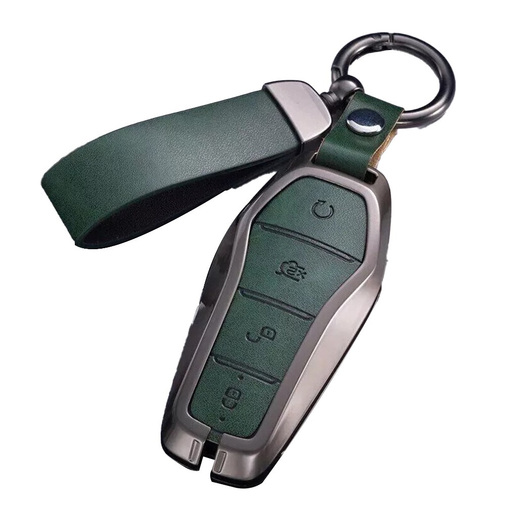 Sophisticated Design Zinc Alloy And Leather Car Key Cover for BYD For Tang - Picture 17 of 17