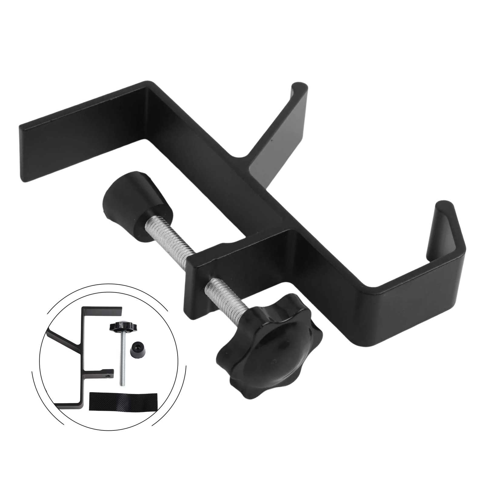Stainless Steel Desk Mount Clamp for Accessories and Microphone Stands