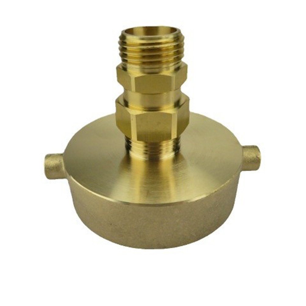 Garden Hose Fire Hydrant Hose Adapter 2 1/2 NST/NH Female to 3/4 GHT Male