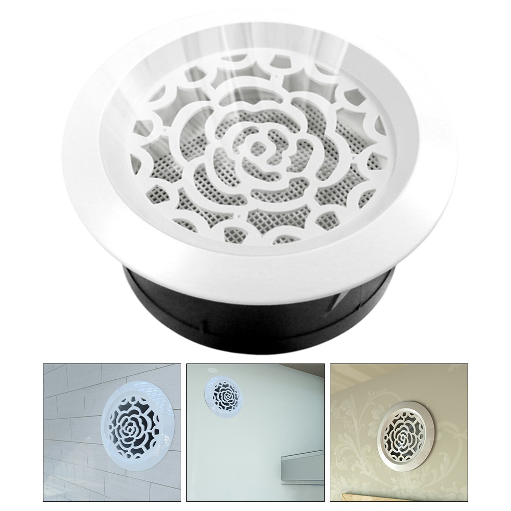 Multi Purpose White Flower Air Vent Cover with Easy Installation Features
