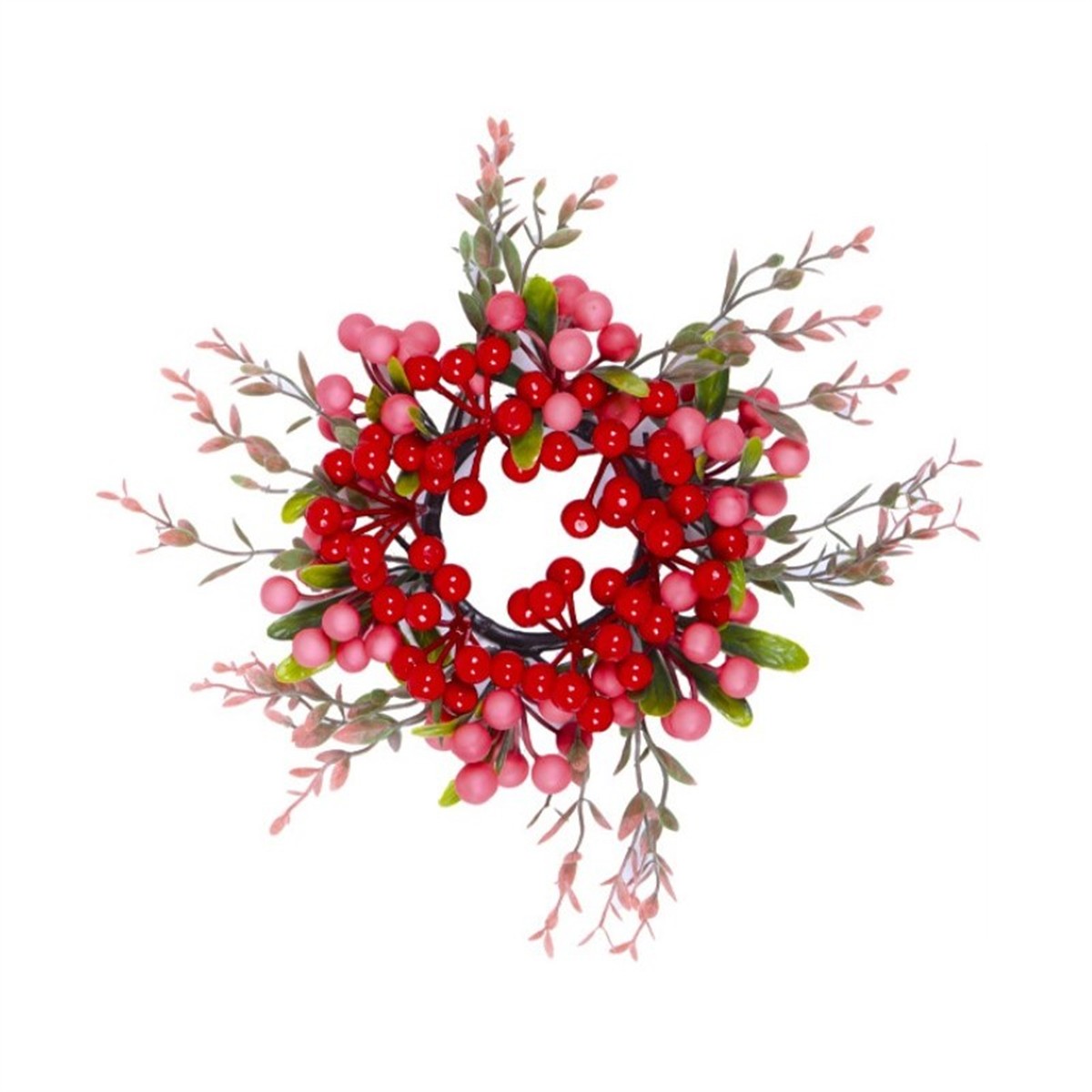 Festive Round Berry Wreath for Home Decoration Lightweight and Easy to Hang - Picture 19 of 20