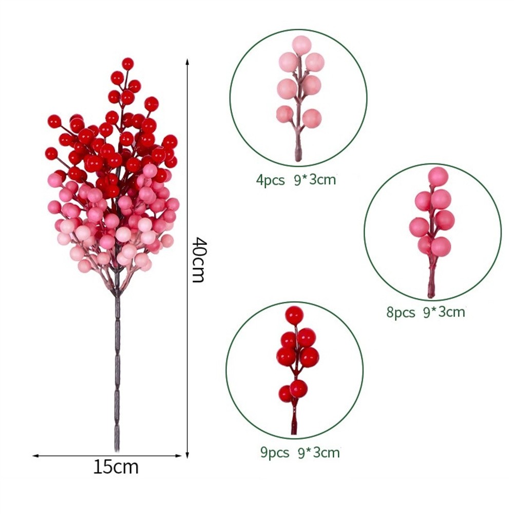 Festive Round Berry Wreath for Home Decoration Lightweight and Easy to Hang - Picture 14 of 20