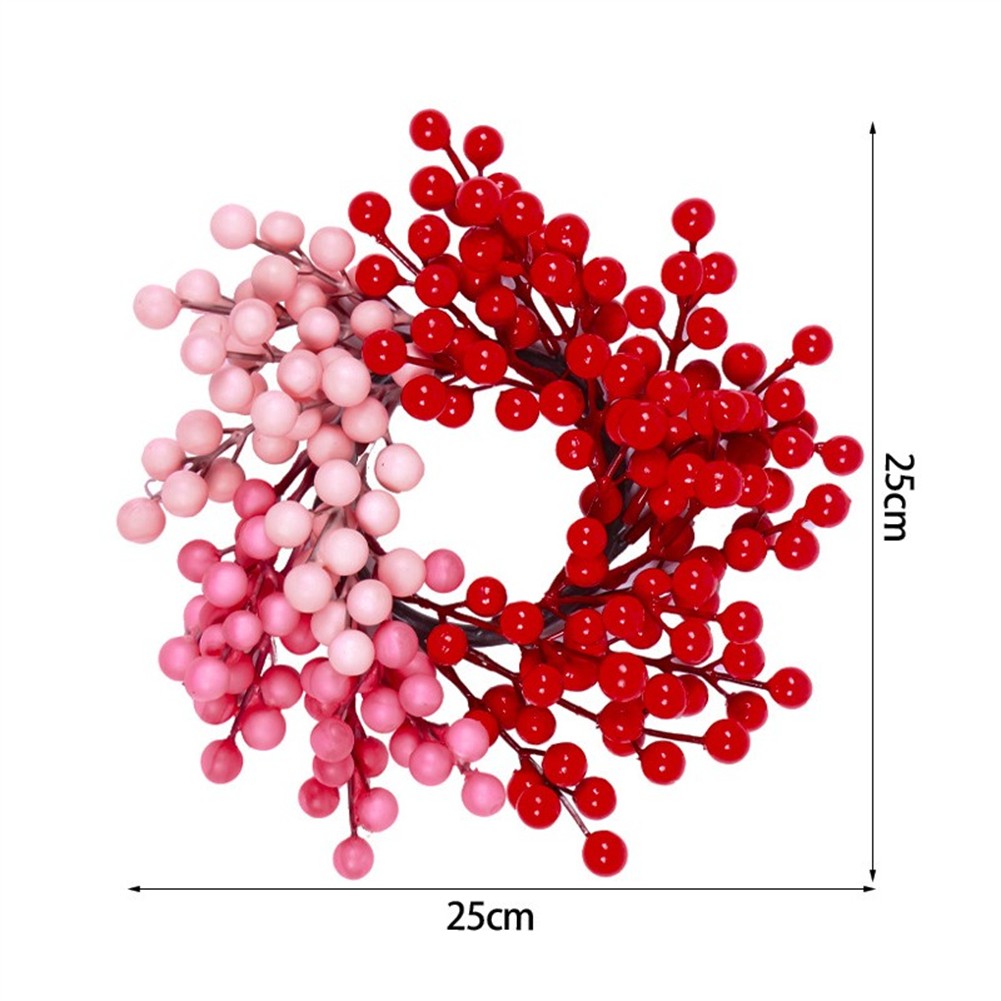 Festive Round Berry Wreath for Home Decoration Lightweight and Easy to Hang - Picture 16 of 20