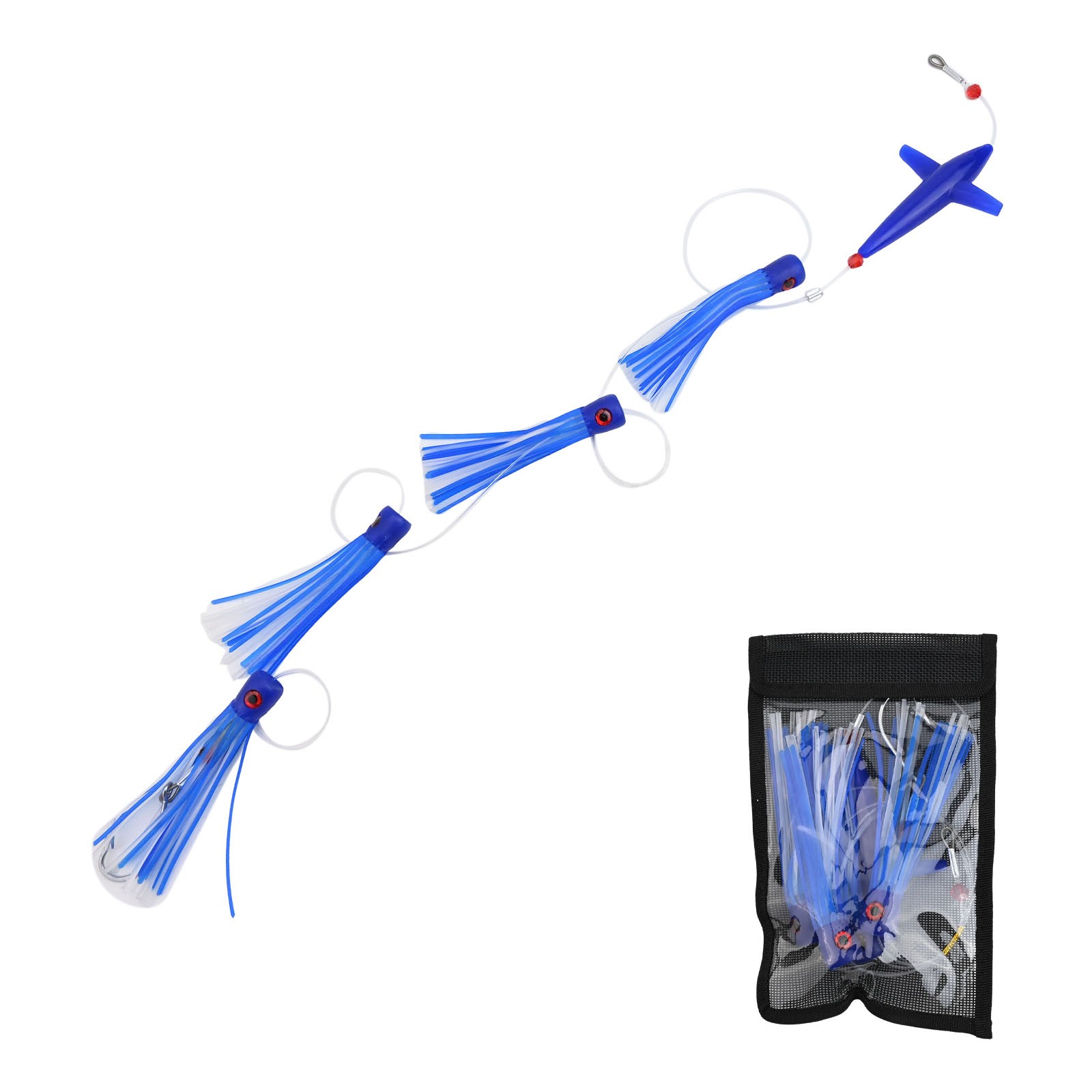Leurre de pêche à la traîne léger et compact Feather Rig Bird pour un rangem tendance