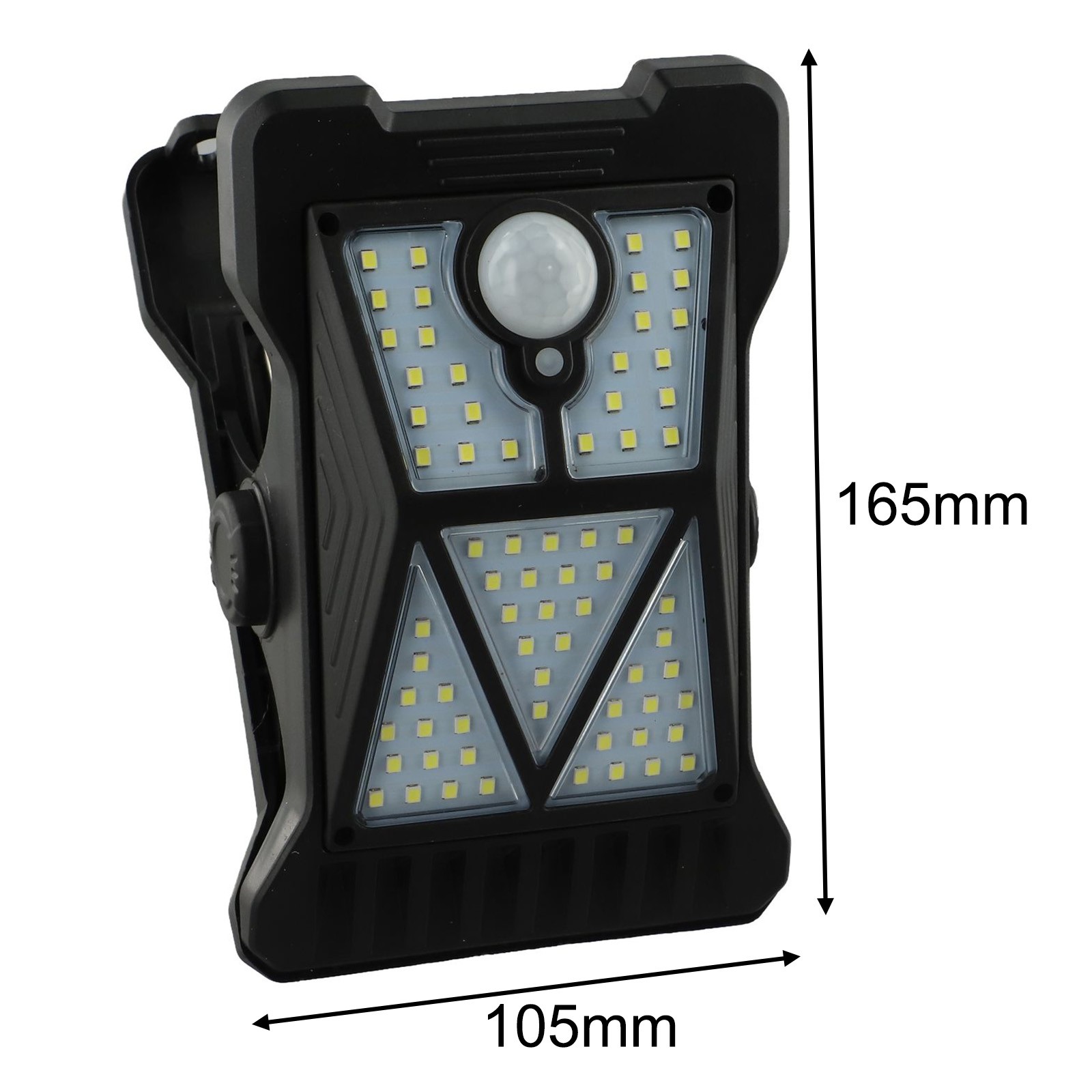 Schlanke Design Außen Solar Klemmlampe mit Menschenerkennung und Wetterschutz - Bild 25 von 28