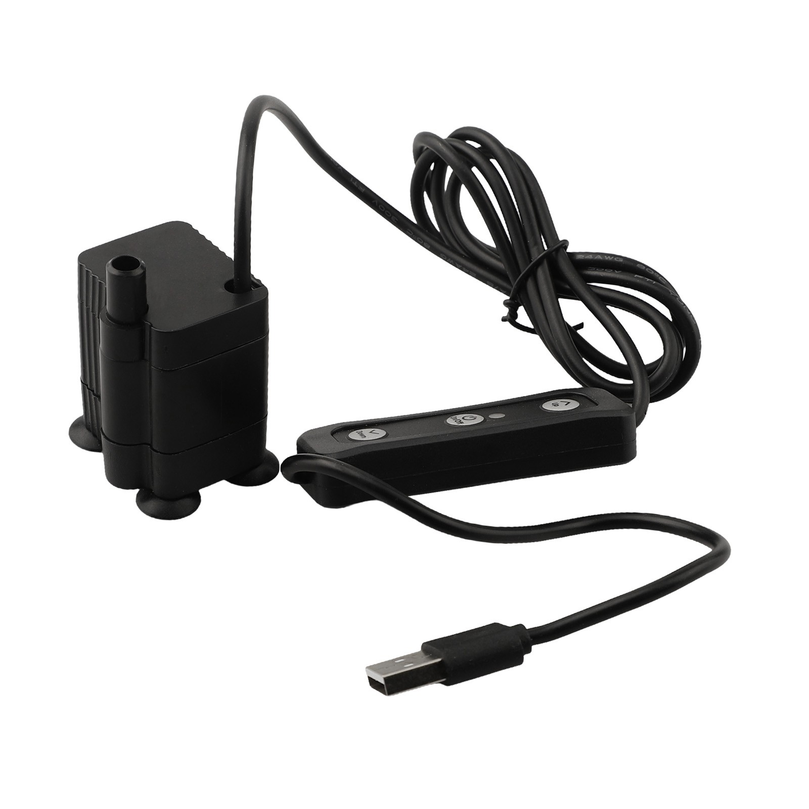 Pompe de fontaine mini USB efficace débit 120L/H avec officiel conception facile dentretien