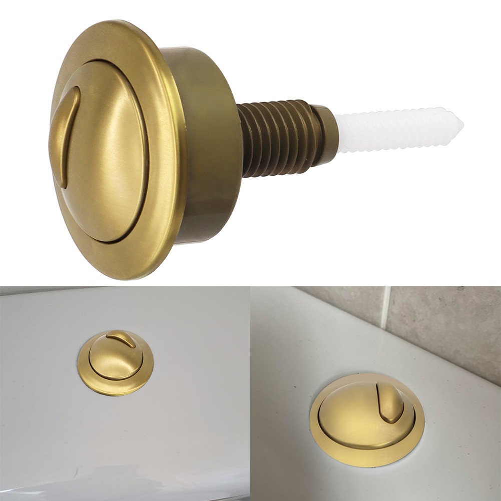 Bouton-poussoir De Chasse D'eau Mécanique De 38 Mm, Doré