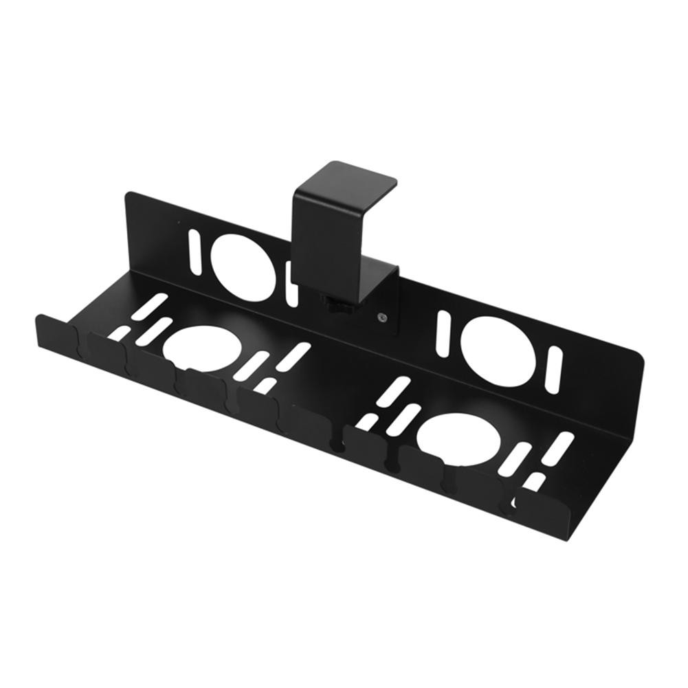 Flexible Installation Options for Under Desk Cable Organizer Thick Steel Design