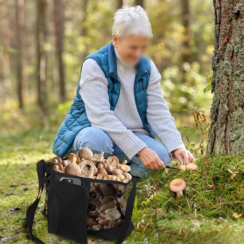 Multi Functional Large Capacity Bag for Mushroom Harvesting and Shopping - Picture 15 of 24