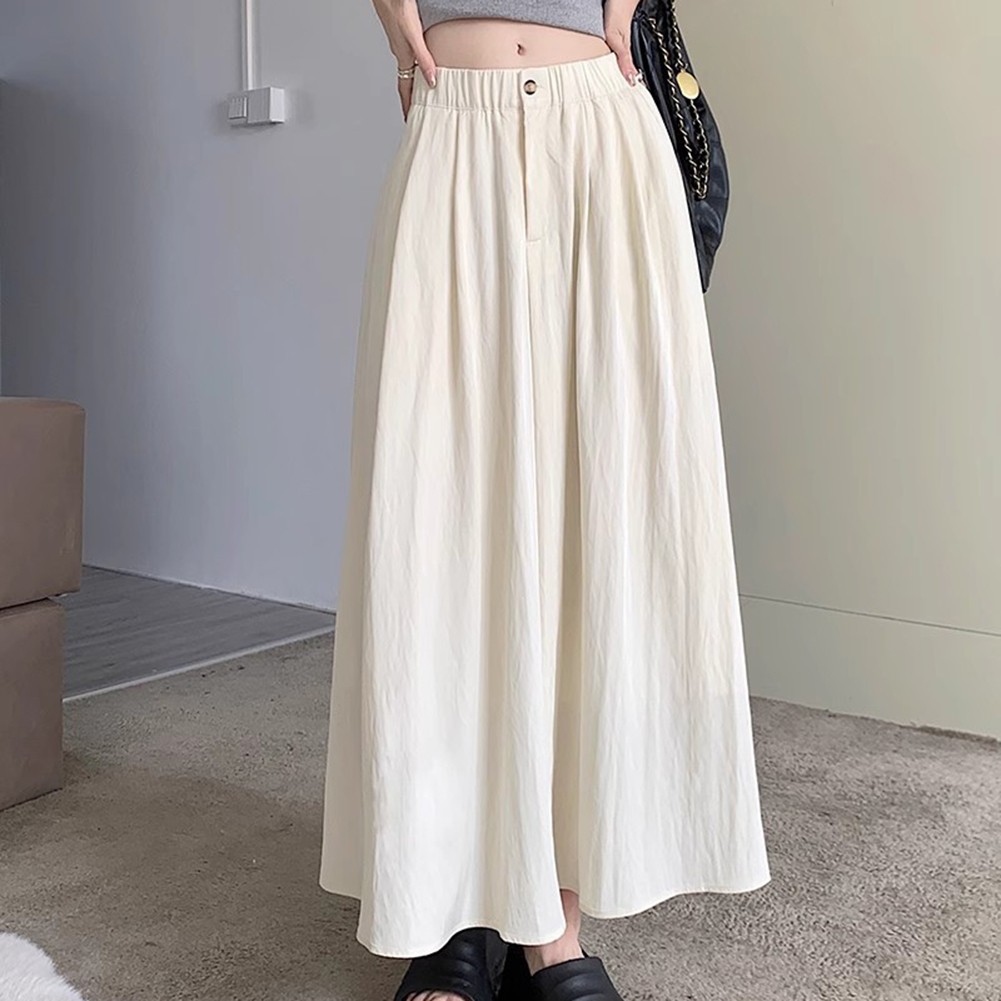 Womens Casual Wear New Pleated Maxi Skirt in Elegant High Waisted Style - Picture 13 of 42