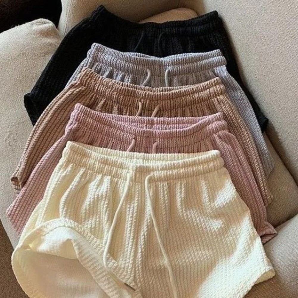 Women's Casual Drawstring Shorts High Waist Wide Leg Loose Fitness Shorts - Picture 20 of 22