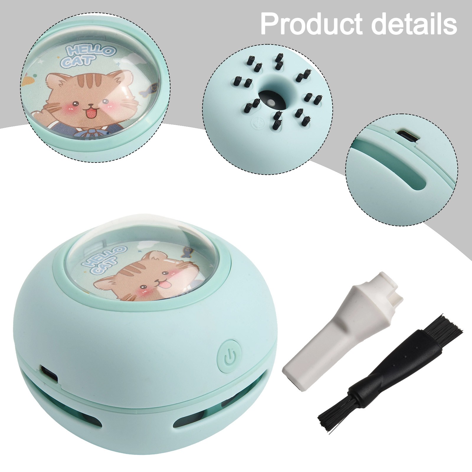 Desktop Vacuum Cleaner with Long Battery Life and Stylish Color Options - Afbeelding 24 van 28