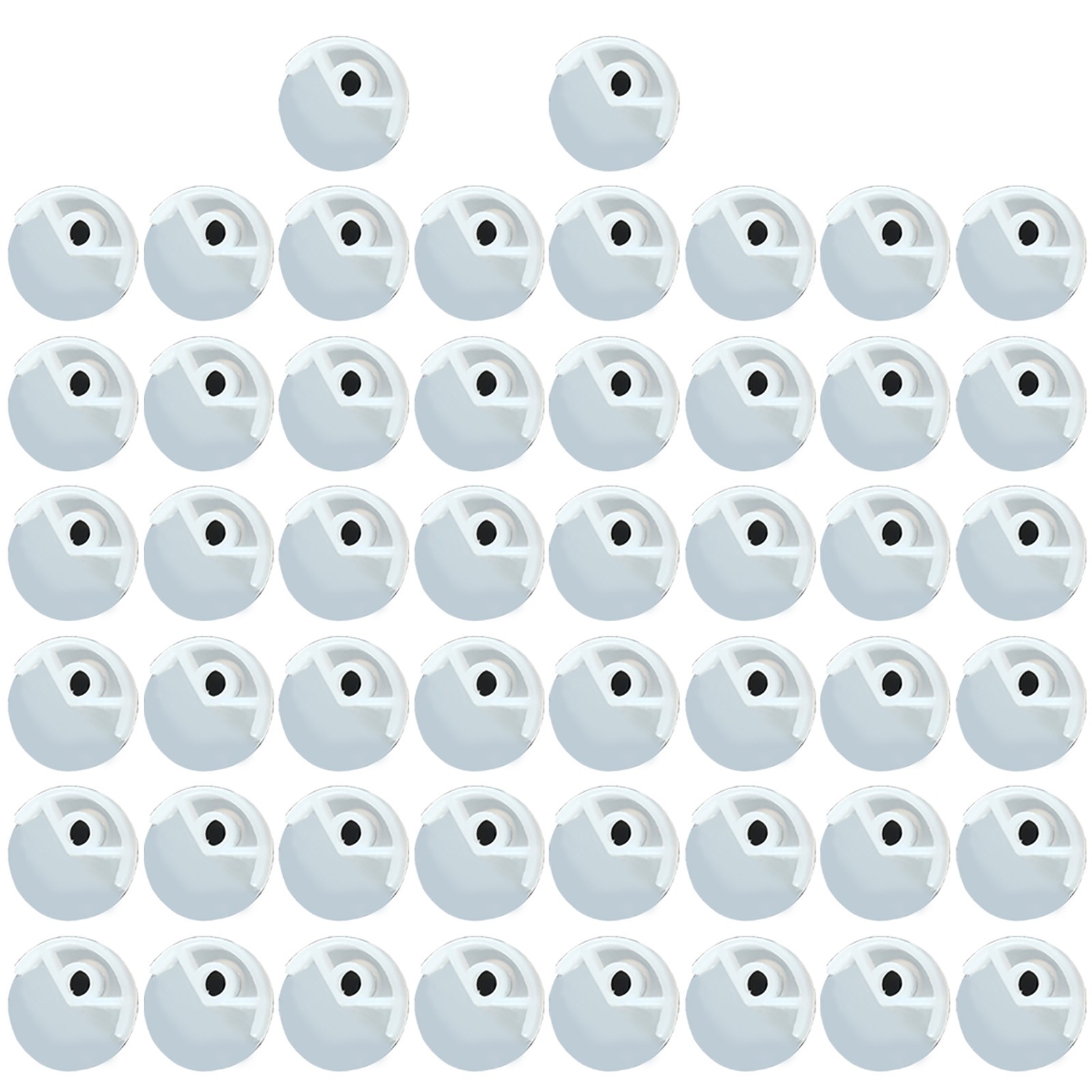 Streamlined Frameless Mirror Hanging 2050pcs Plastic Wall Fixing Clips - Bild 49 von 61