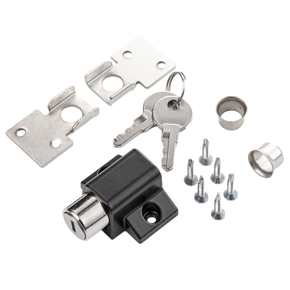 Push Lock for Patio Doors Key Included for Improved Security and Safety