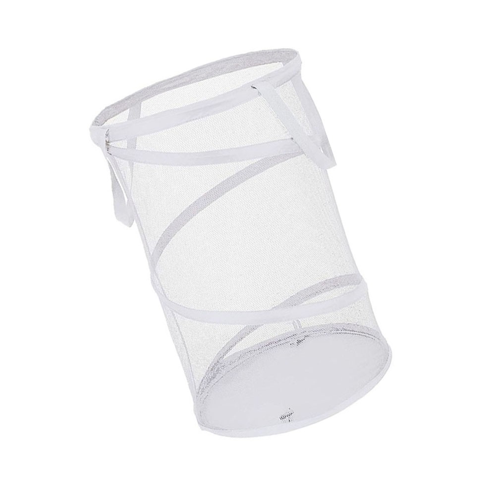 Panier à linge élégant et pratique en maille collection spirale pour une organisation fa