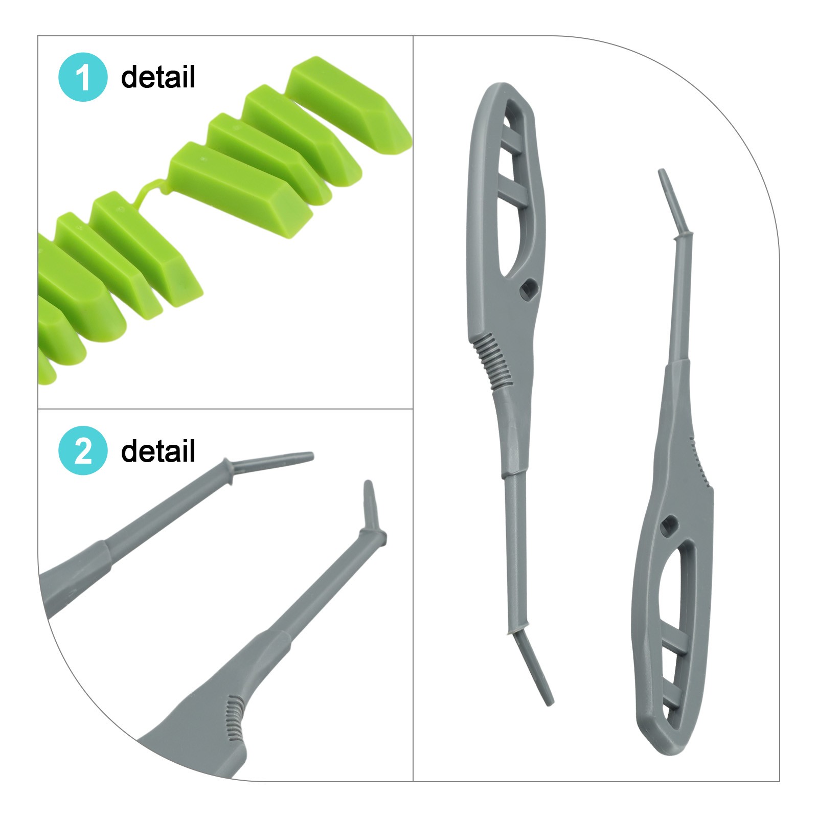 Household Essential Two Piece Silicone Seam Tool Kit With Various Sizes