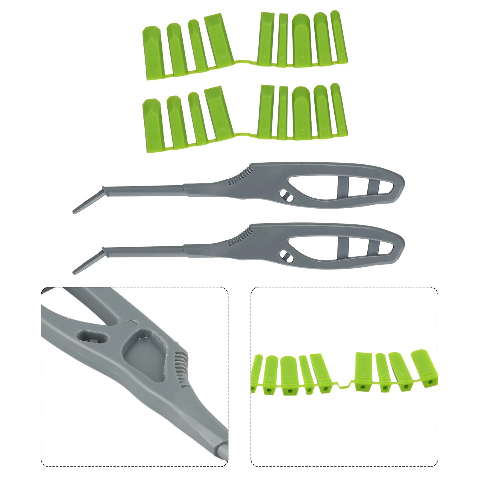 Household Essential Two Piece Silicone Seam Tool Kit With Various Sizes