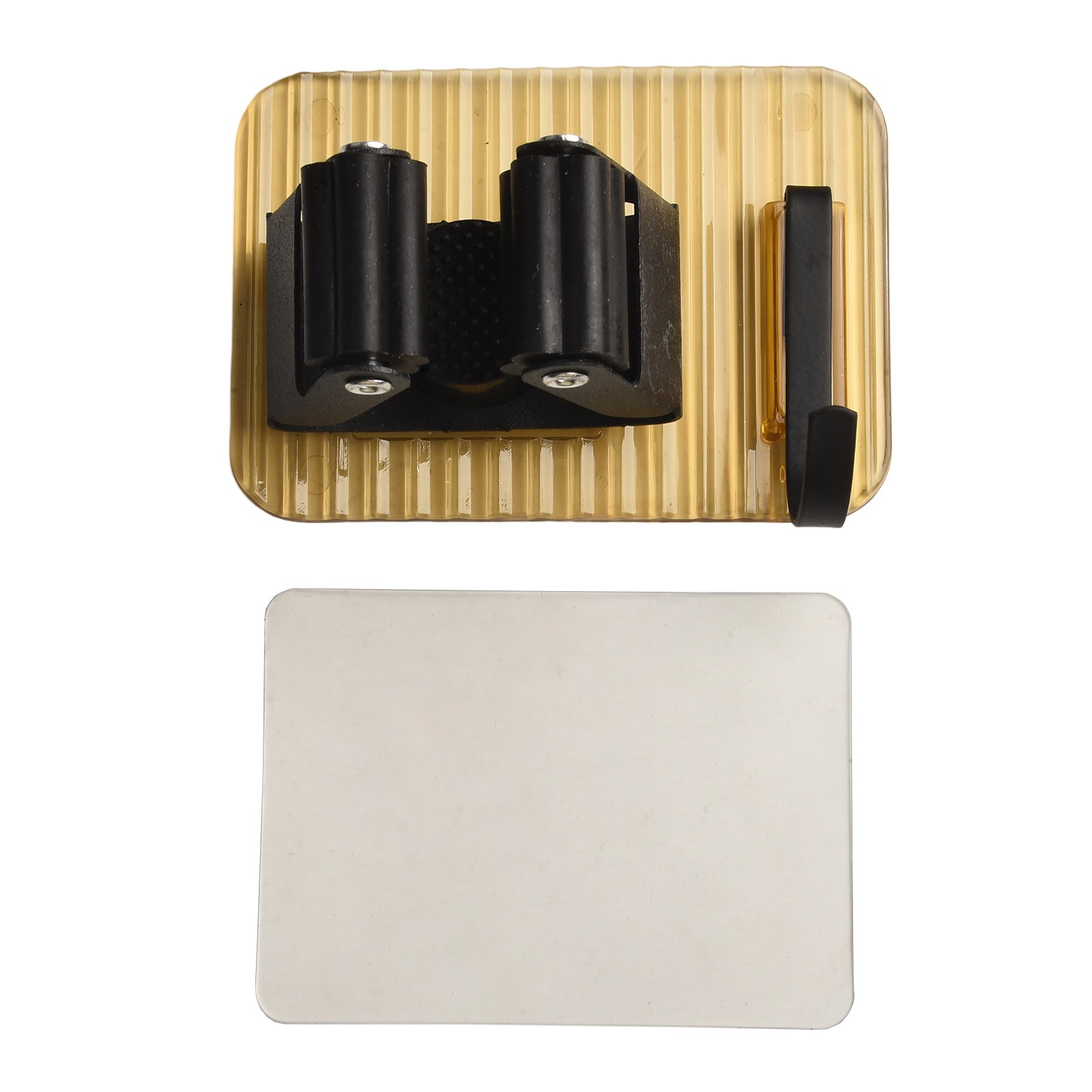 Wall Mounted Mop Clip and Broom Holder for Bathroom and Closet Storage