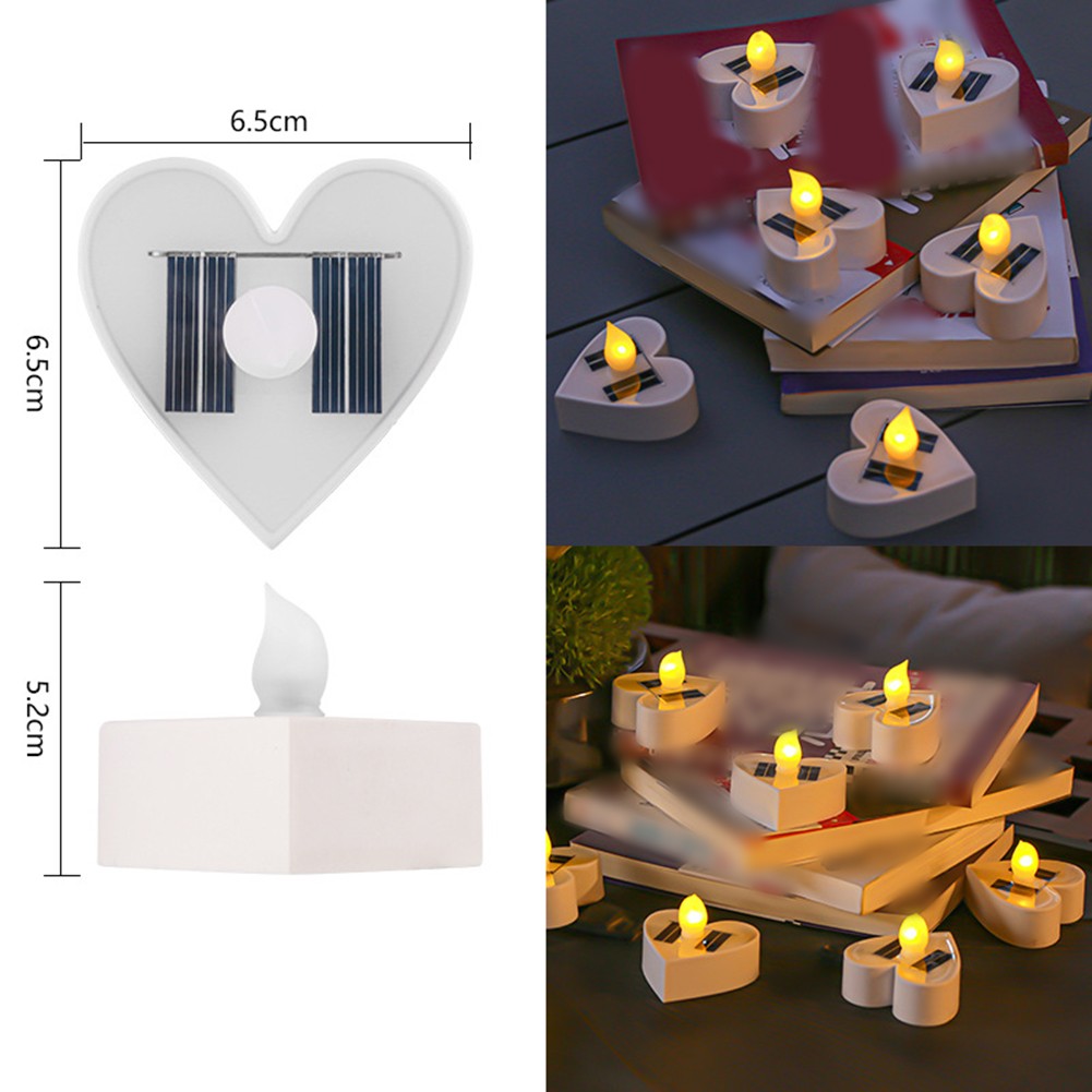 Lumi��res de Jardin Solaires économies Imperm��ables avec Amour Design 6pcs Solution D��co