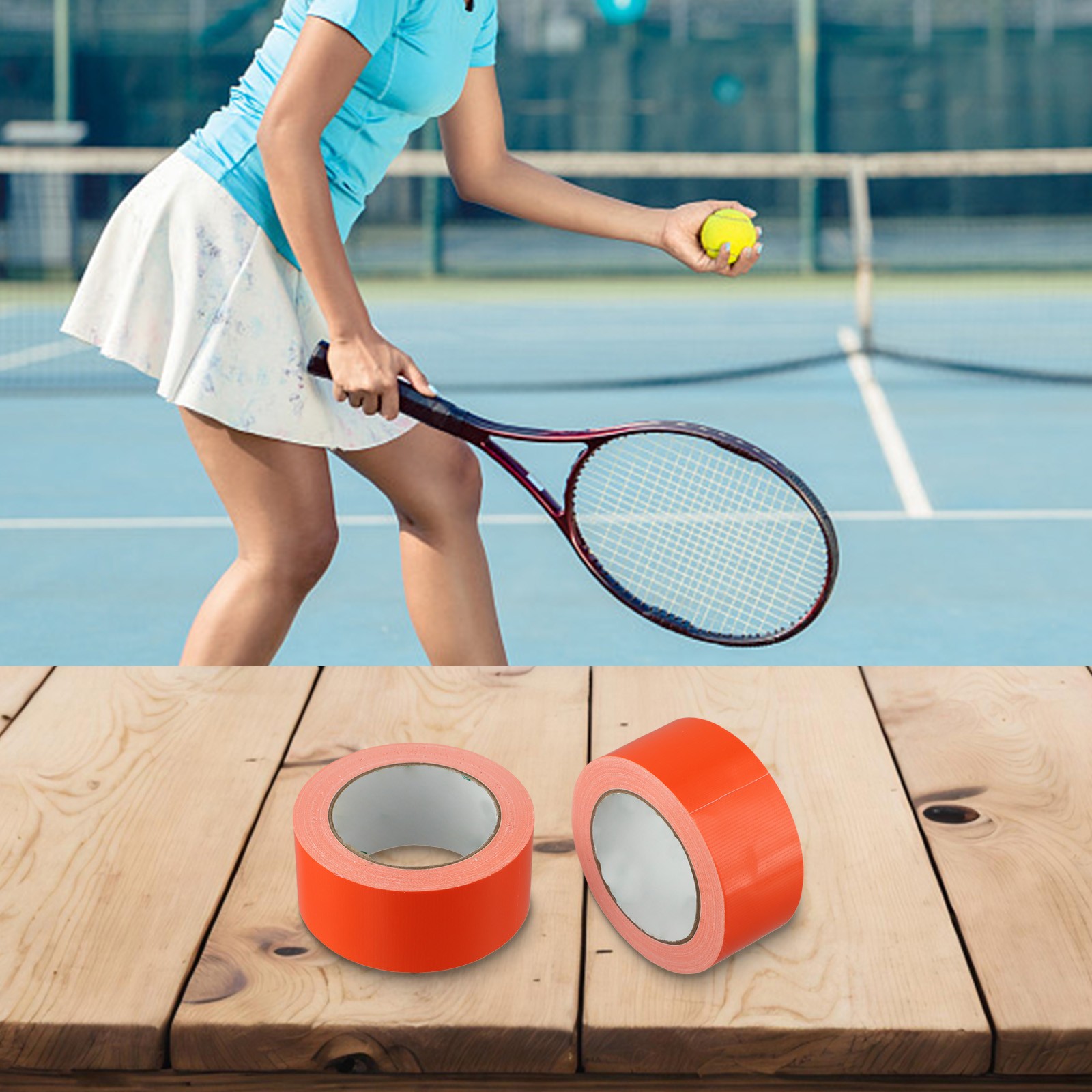 20M Wasserdicht Pickleball Court Band Rutschfeste Bodenmarkierungen für Sicherh - Bild 30 von 34
