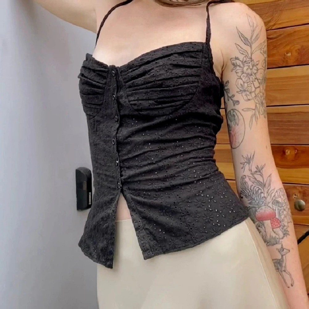 Casual Womens Spaghetti Strap Vest Perfect for Spring and Summer Outings - Picture 21 of 33