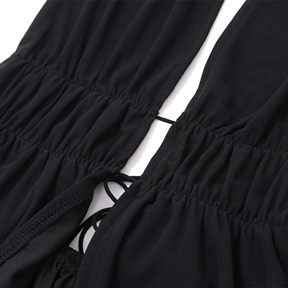 Glamorous Backless Y2K Style Top Featuring Lightweight Mesh Fabrication - Picture 17 of 48